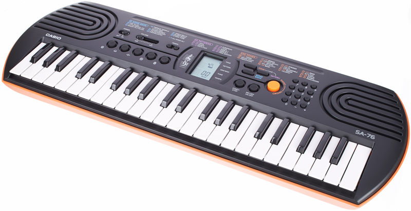 Keyboard Casio SA 76 idealny instrument dla najmłodszych