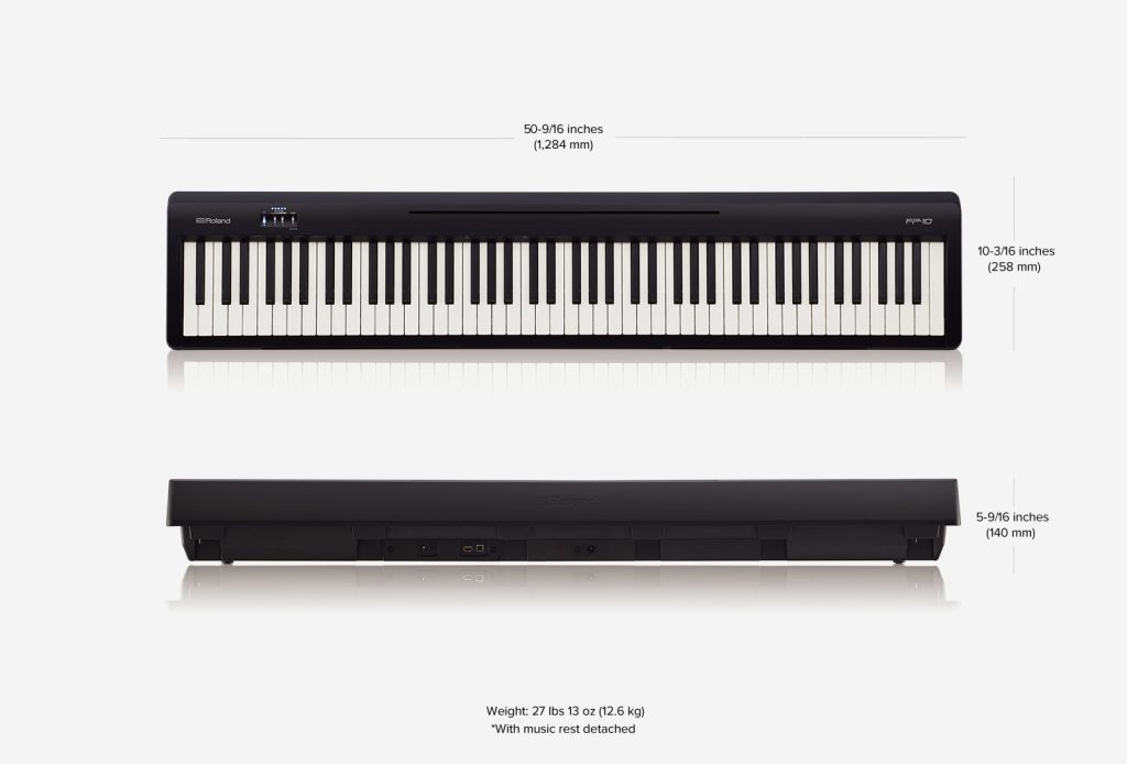 Roland FP-10 wymiary
